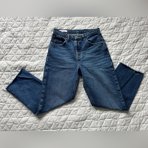 De Rococo No.5 High Waist Straight Cropped Denim - Picture 6 of 11